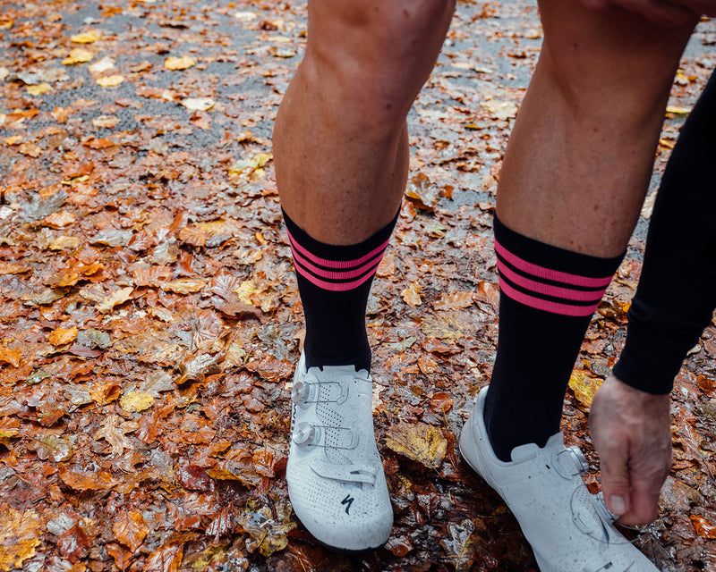 Winter cycling socks