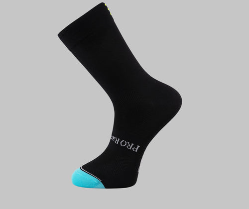 black cycling socks PONGO London cycling socks