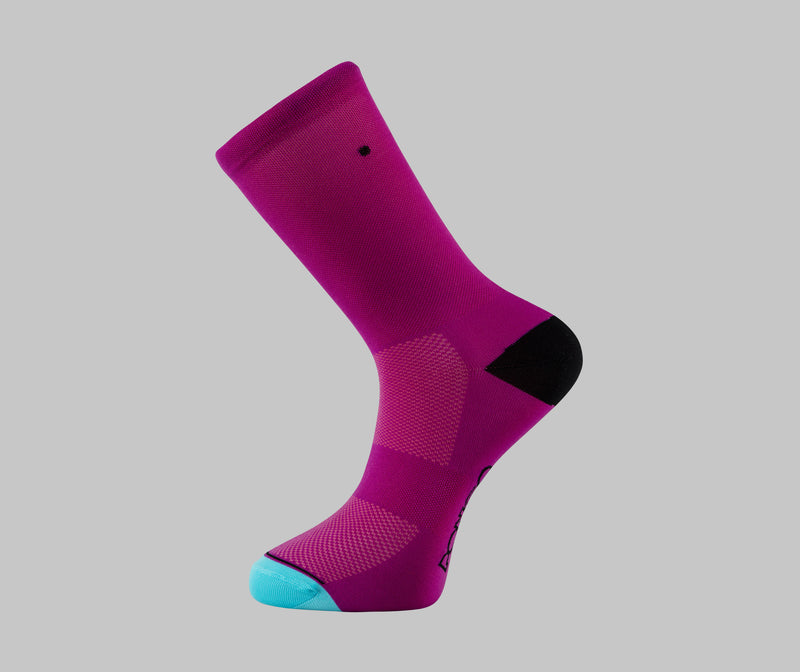 magenta cycling socks