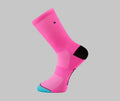 bubble gum pink cycling socks
