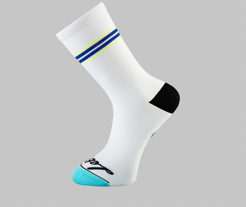 Pin Stripe - Cycling Socks - Blue